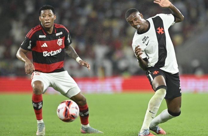 Gonzalo-Plata-Flamengo-Vasco-2026 Gonzalo Plata em campo pelo Flamengo contra o Vasco