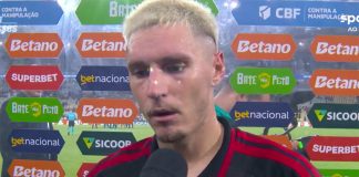 Varela em entrevista após derrota do Flamengo para o Palmeiras no Maracanã