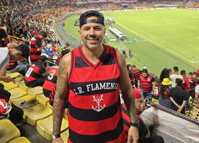 Torcedor do Flamengo revela clima amistoso em Medellín. Foto do GE