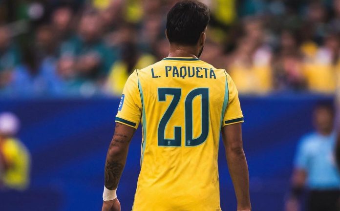 Paquetá pela Seleção Brasileira na Copa do Mundo