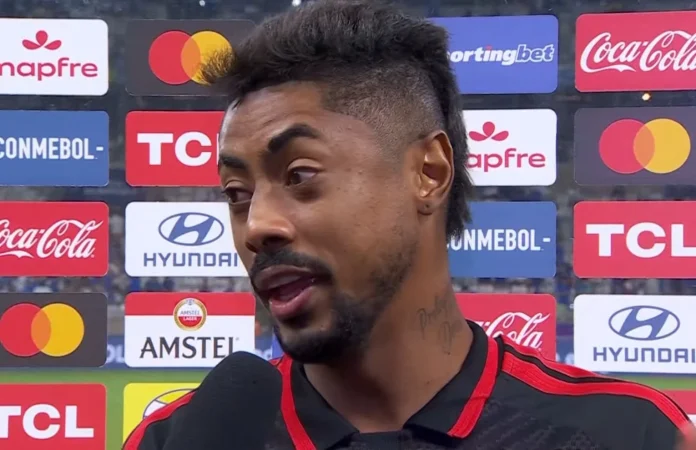 Bruno Henrique em entrevista após empate do Flamengo com o Cruzeiro no Mineirão