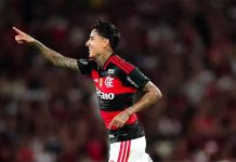Pulgar marca um golaço na vitória do Flamengo sobre o Vitória no Maracanã - Foto: Gilvan de Souza / Flamengo