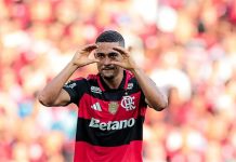 CIES surpreende ao colocar só um jogador do Flamengo entre os 10 mais valiosos do Brasil Samuel Lino comemora um dos seus 2 gols na vitória do Flamengo sobre o Botafogo no Maracanã