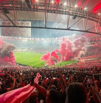 Torcida do Flamengo esgota ingressos para duelo com Estudiantes no Maracanã Torcida do Flamengo no Maracanã