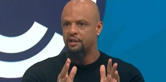 Felipe Melo, ex-jogador, e atualmente comentarista esportivo da Globo