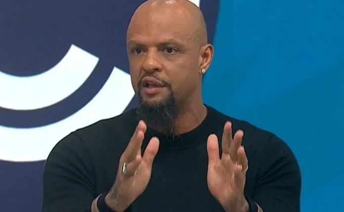 felipe-melo-ex-palmeiras-comentarista Felipe Melo, ex-jogador, e atualmente comentarista esportivo da Globo