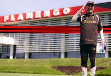 Léo Jardim, técnico do Flamengo no Ninho do Urubu