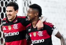 Pedro e Bruno Henrique disputam corrida para alcançar marca de Gabigol na Libertadores Pedro e Bruno Henrique, jogadores do Flamengo