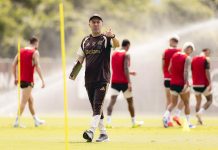 Treino no Ninho do Urubu. Semana sem folga para os jogadores do Flamengo