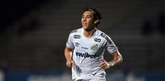 Meio-campista Gabriel Bontempo, jogador do Santos