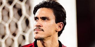 Pedro comemora o 2º gol do Flamengo na vitória sobre o Bragantino no Maracanã - Foto: Gilvan de Souza / Flamengo