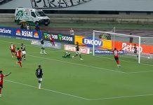 Samuel Lino marca o gol da vitória do Flamengo sobre o Remo