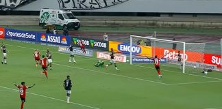Samuel Lino marca o gol da vitória do Flamengo sobre o Remo