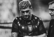 Arrascaeta fratura punho em partida pela Seleção do Uruguai. Foto: Instagram / Arrascaeta
