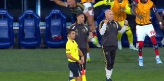 Leonardo Jardim e os reservas do Flamengo vão à loucura com o gol de Arrascaeta no Maracanã