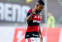 Samuel Lino, jogador do Flamengo em sua melhor fase no time