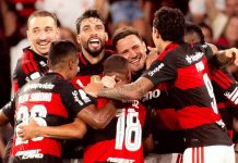 Jogadores do Flamengo. Foto: Adriano Fontes/Flamengo