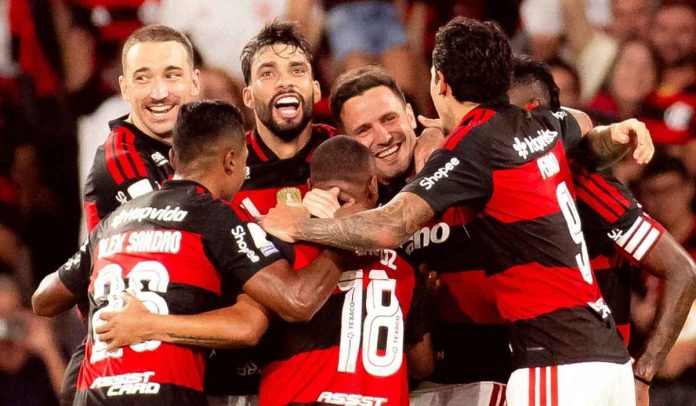 Jogadores do Flamengo. Foto: Adriano Fontes/Flamengo