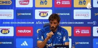 Matías Viña, em entrevista para a Tv Cruzeiro, onde será o novo reforço do clube
