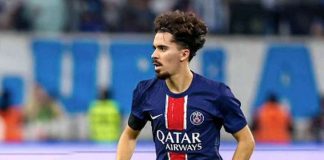 Meio-campista português Vitinha, jogador do PSG