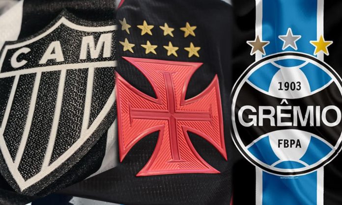 Atlético-MG, Vasco e Grêmio
