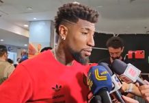 Emerson Royal em entrevista após vitória do Flamengo