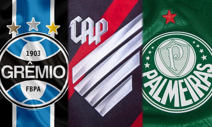 Grêmio, Athlético-PR e Palmeiras