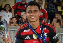 Kaio Nóbrega, volante e meio-campista, revelado pelas categorias de base do Flamengo, ele foi transferido para o Estoril Praia, de Portugal