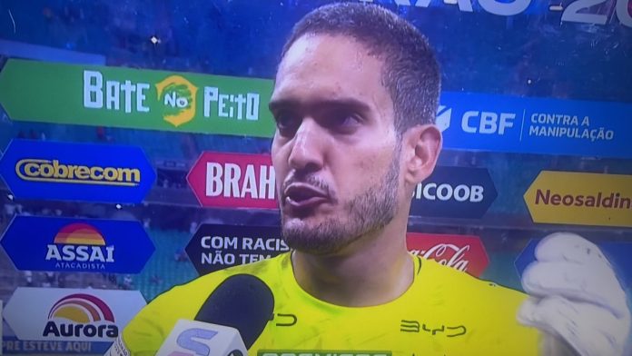 Ronaldo-Entrevista-Bahia-0-3-Flamengo-181026 Goleiro Ronaldo em entrevista após derrota do Bahia para o Flamengo em Salvador