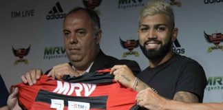 Ex-vice presidente do Flamengo, Marcos Braz e Gabigol ex-jogador do Mengão