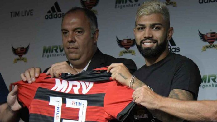 Ex-vice presidente do Flamengo, Marcos Braz e Gabigol ex-jogador do Mengão