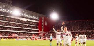 Flamengo x Estudiantes, no Estádio Jorge Luis Hirschi, na Argentina, na fase de grupos da Libertadores, Foto: Flamengo