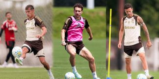 Freitas, Léo Ortiz e Saúl, jogadores do Flamengo