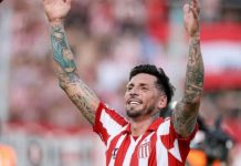 José Sosa admite frustração antes de decisão contra o Flamengo no Maracanã José Sosa, capitão do Estudiantes de La Plata.