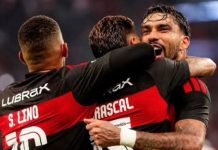 Samuel Lino, Carrascal e Paquetá jogadores do Flamengo