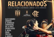 Jogadores do Flamengo relacionados para jogo contra Estudiantes, pela Libertadores